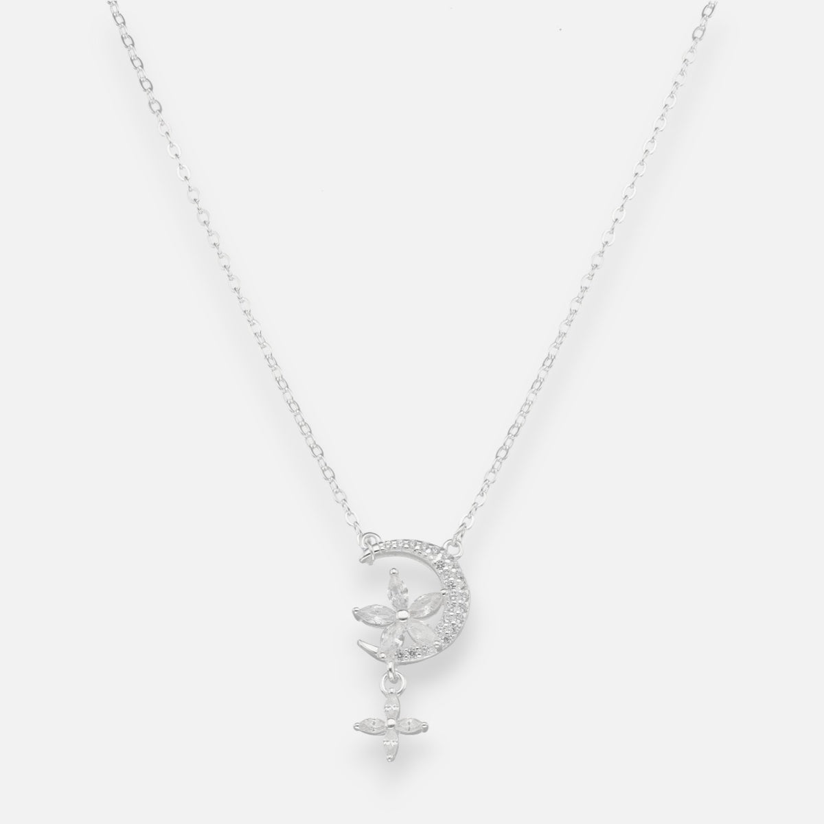 Collar Media Luna Flores Circones