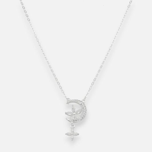 Collar Media Luna Flores Circones