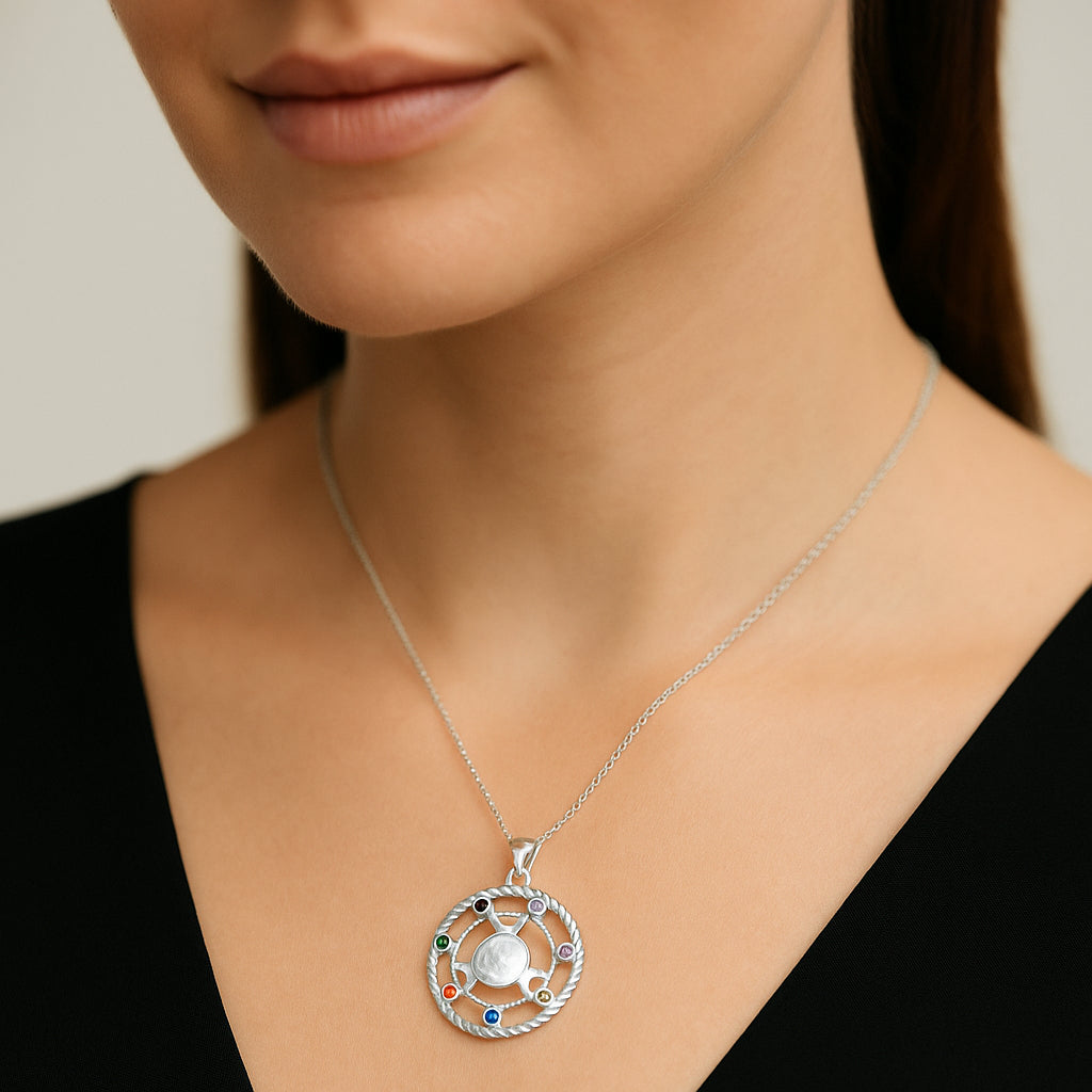 Colgante Rueda de Hécate 7 Chakras