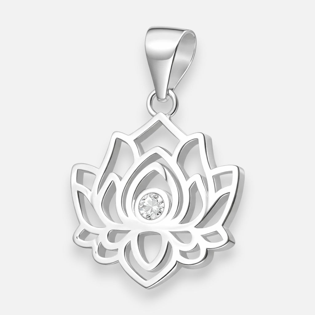 Colgante Flor de Loto Circón