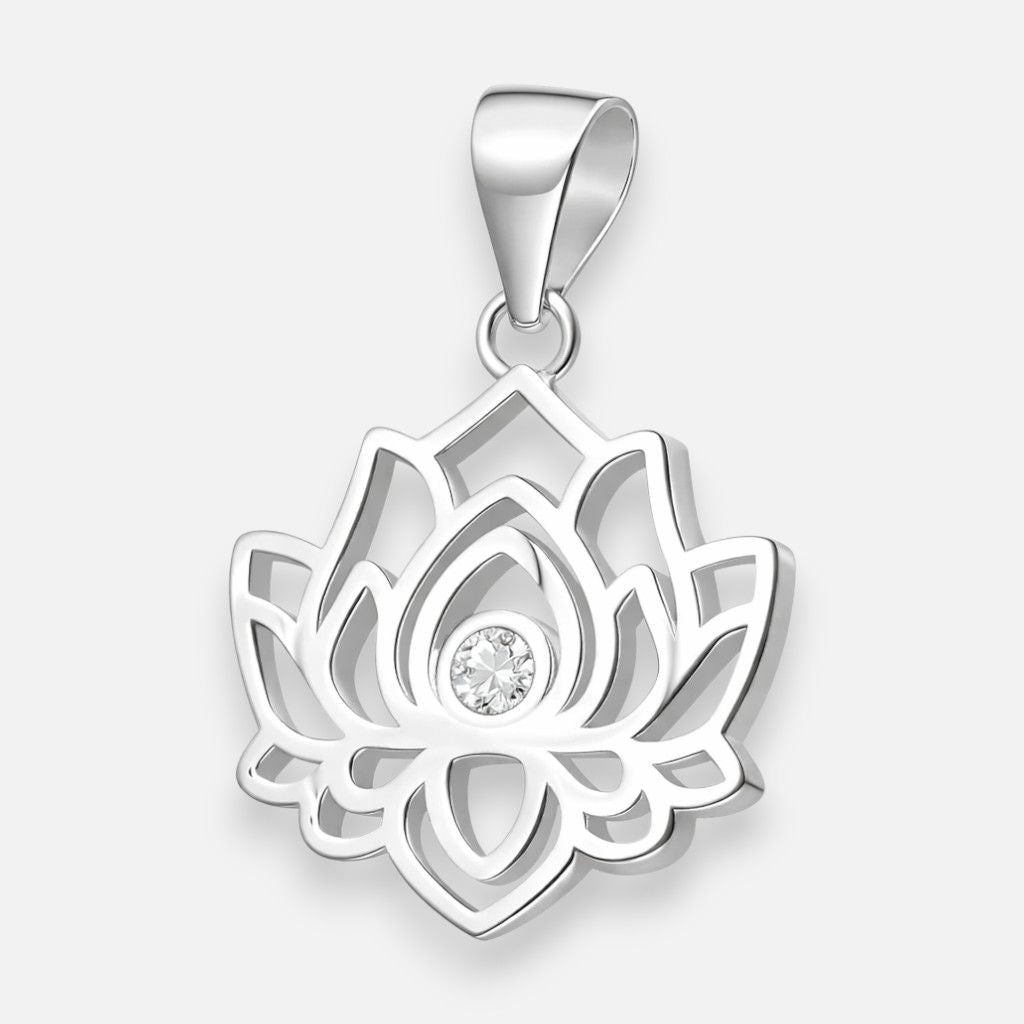 Colgante Flor de Loto Circón