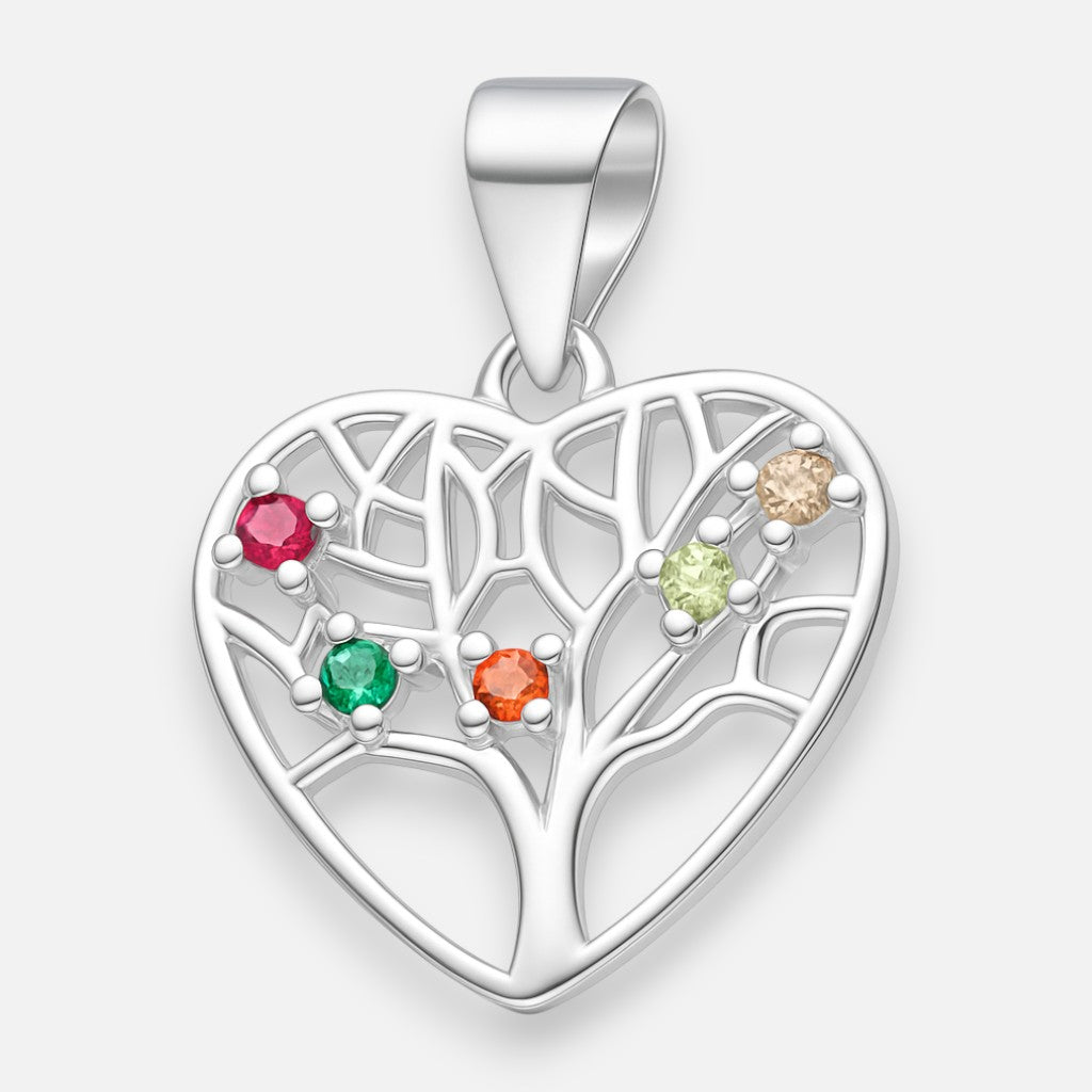 Colgante Corazón Árbol de la Vida Circones Multicolor
