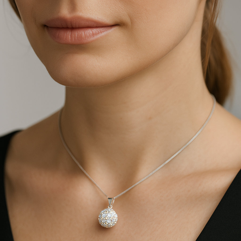 Colgante Hecho con Cristal Swarovski® Tornasol 10 mm