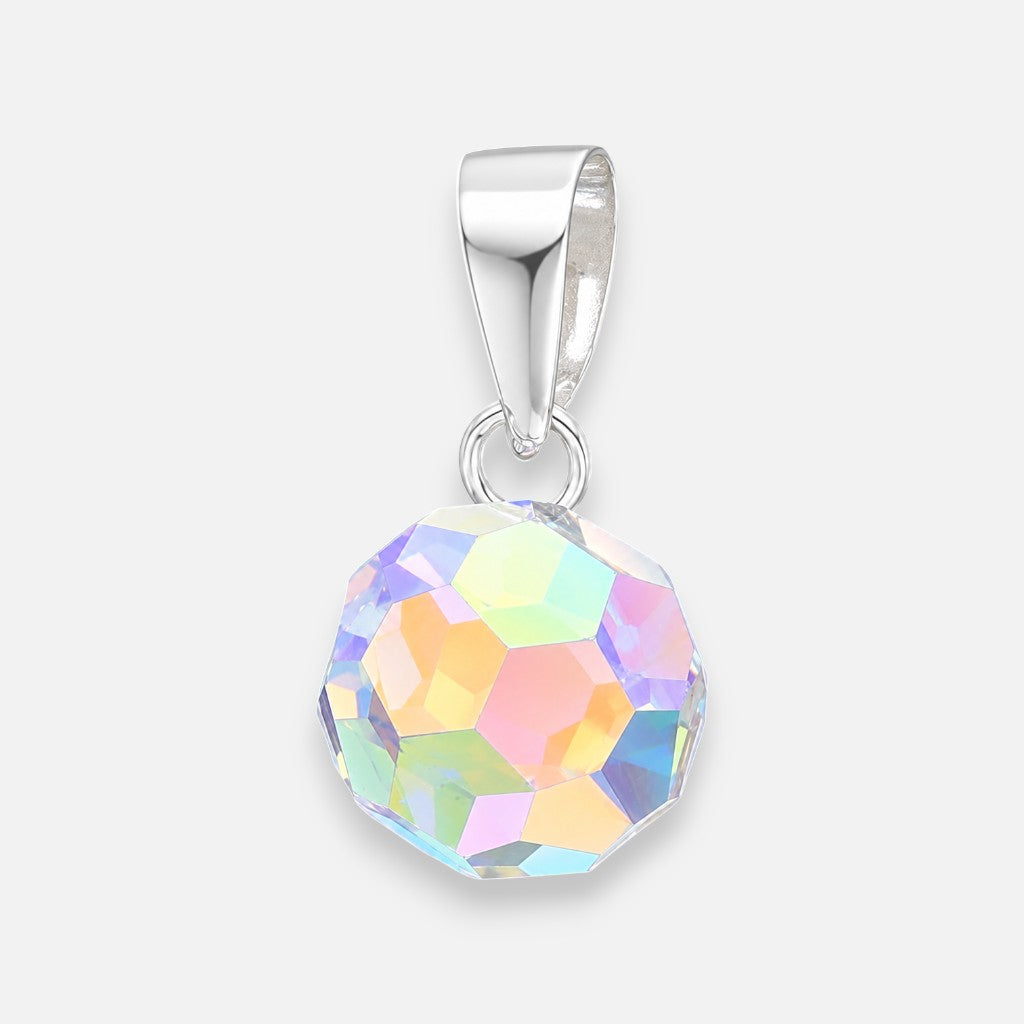 Colgante Esfera Hecho con Cristal Swarovski® Tornasol 8 mm