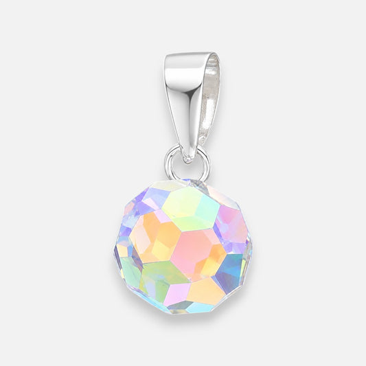 Colgante Esfera Hecho con Cristal Swarovski® Tornasol 8 mm
