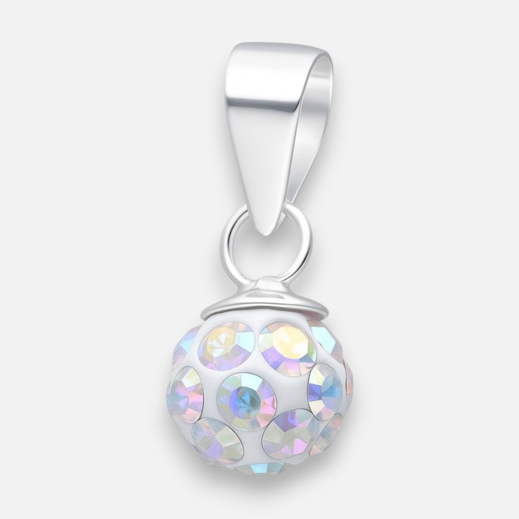 Colgante Esfera Hecho con Cristal Swarovski® Tornasol 6 mm