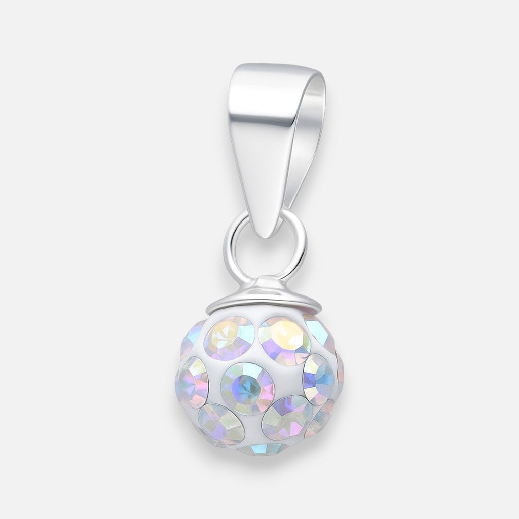 Colgante Esfera Hecho con Cristal Swarovski® Tornasol 6 mm