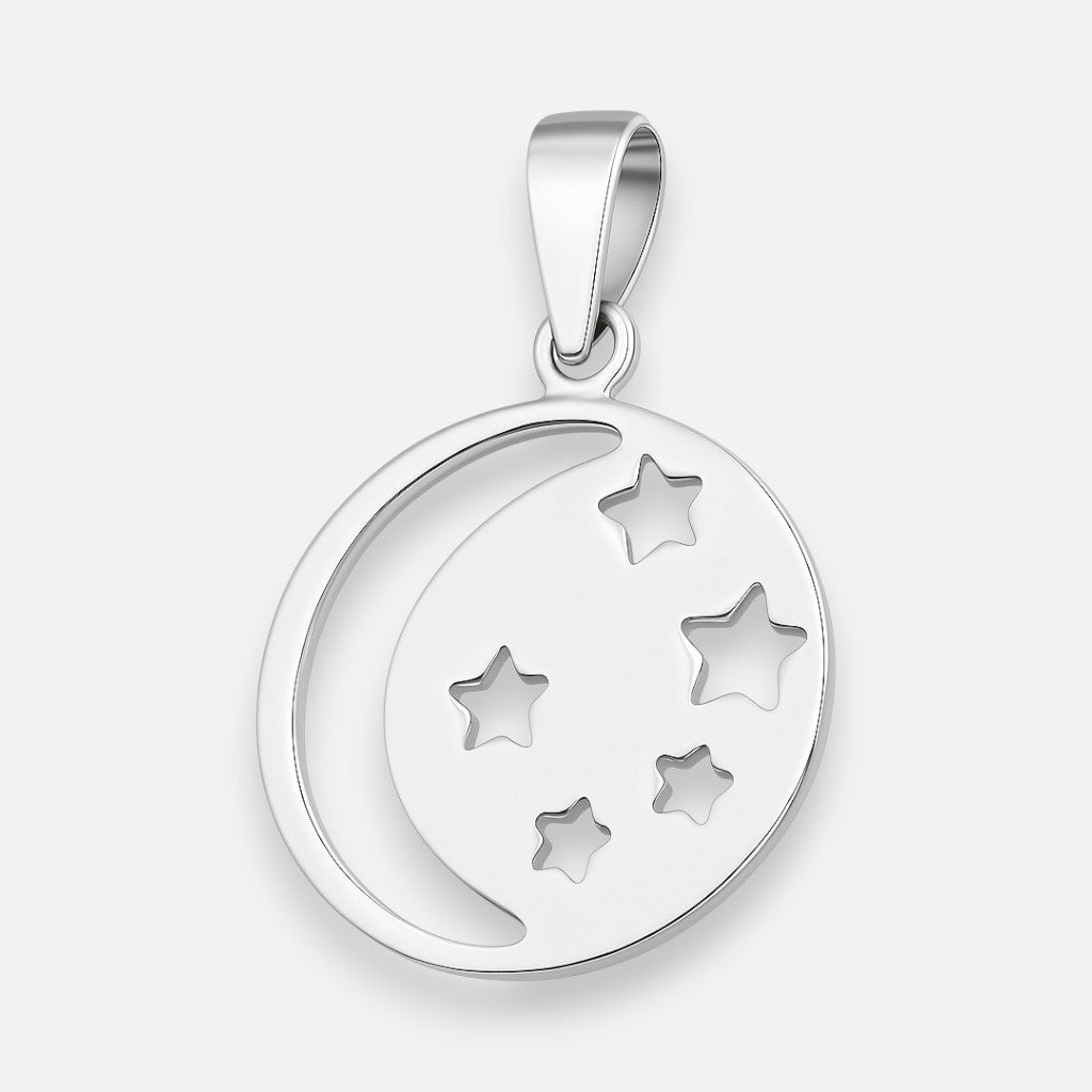 Colgante Media Luna Estrellas