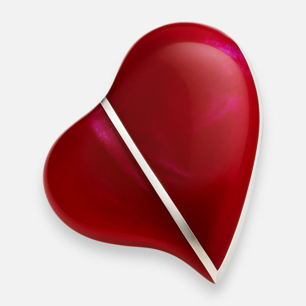 Colgante Corazón Fucsia Metalizado