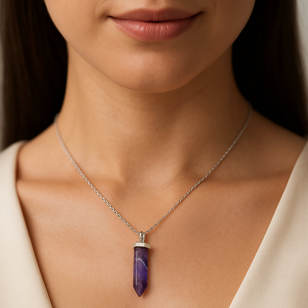 Colgante Cuarzo Amatista