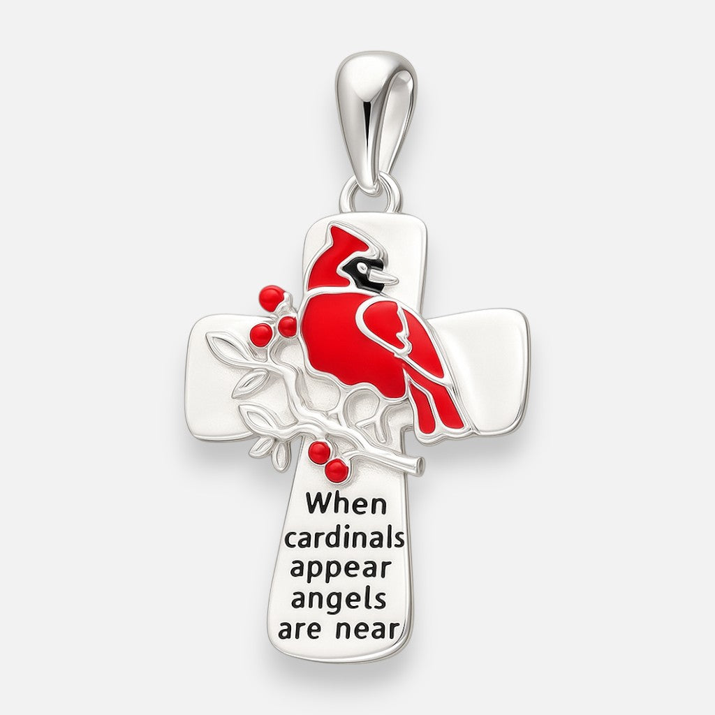 Colgante Cruz Cardenal Rojo