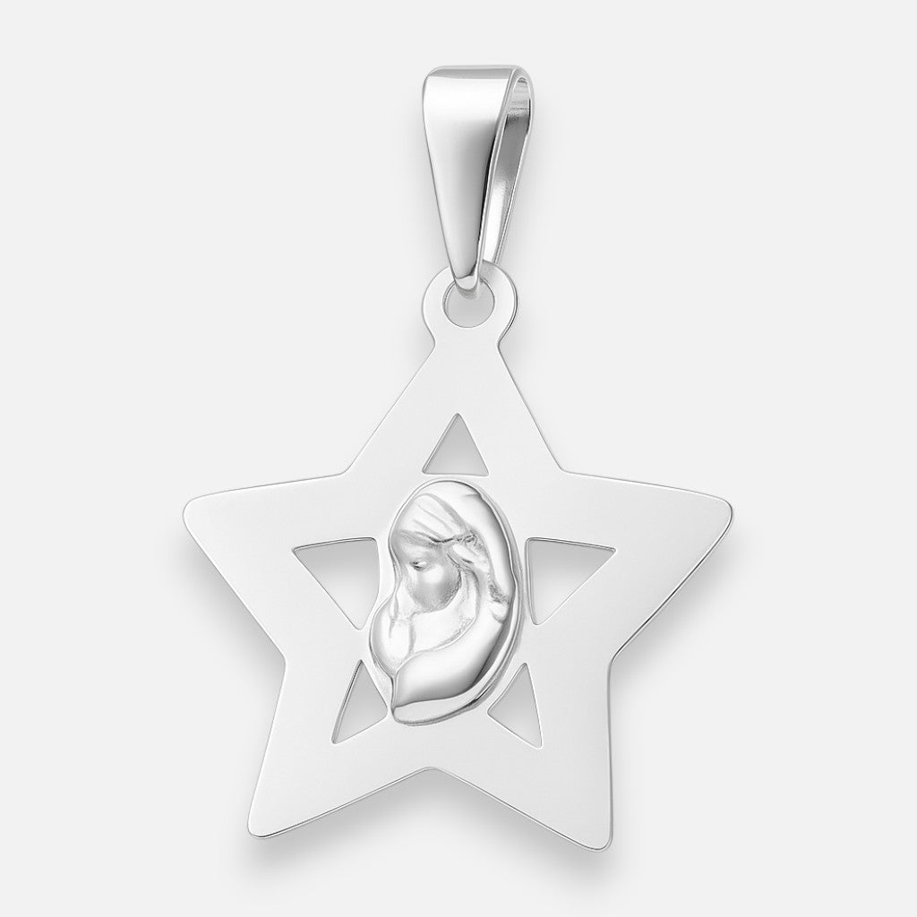 Colgante Estrella Virgen Niña