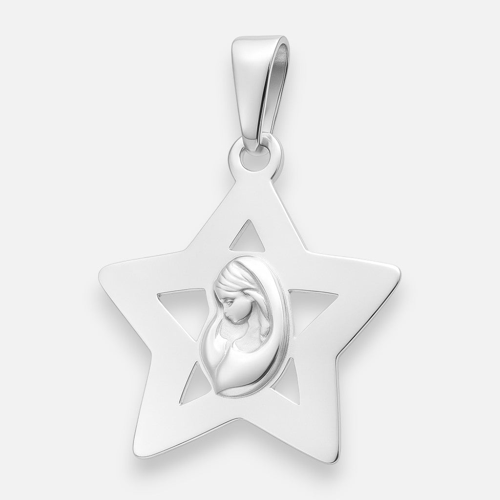 Colgante Estrella Virgen Niña