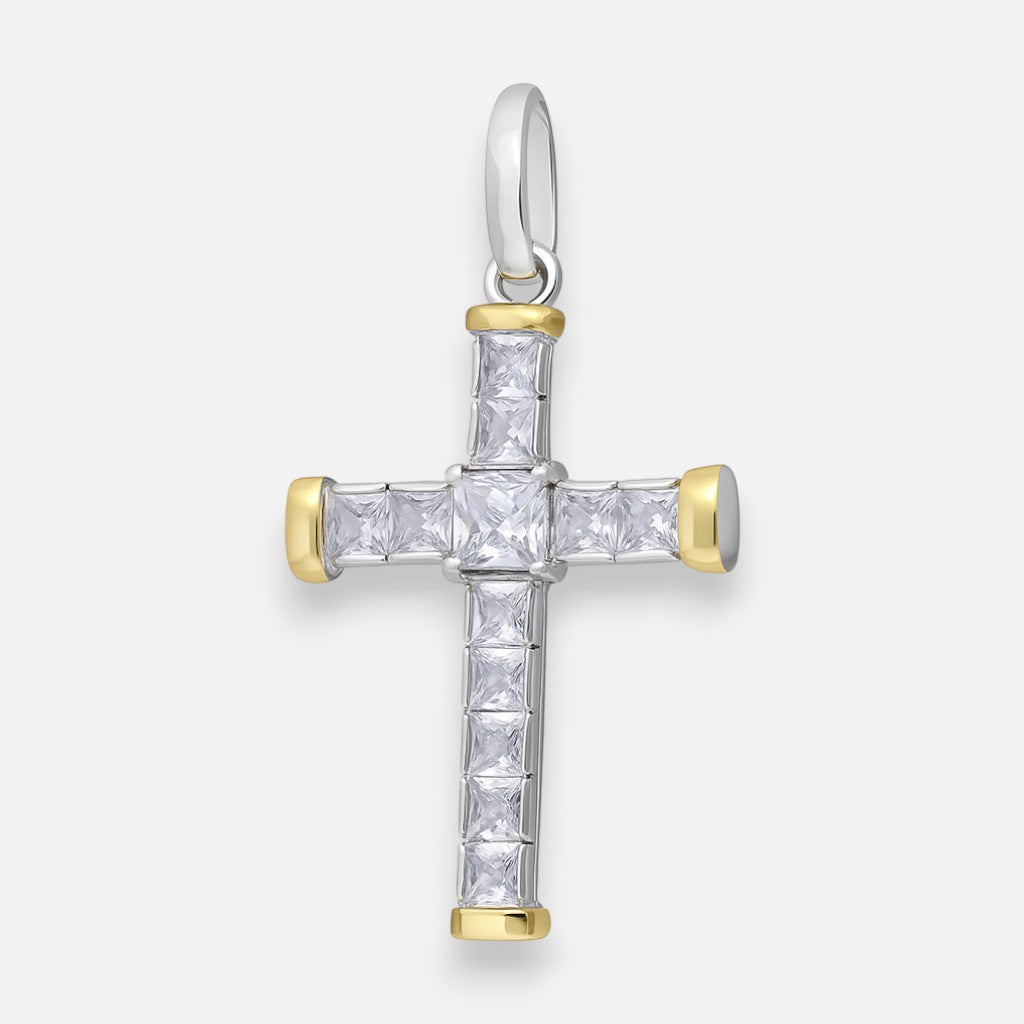 Colgante Cruz en Oro Circones