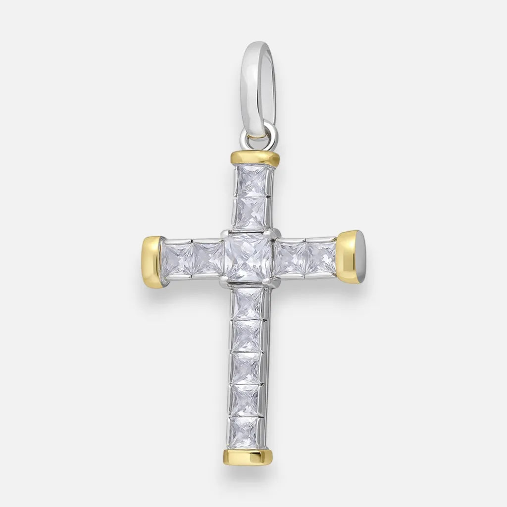 Colgante Cruz en Oro Circones