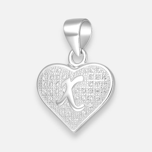 Colgante Letra K Corazón Circones