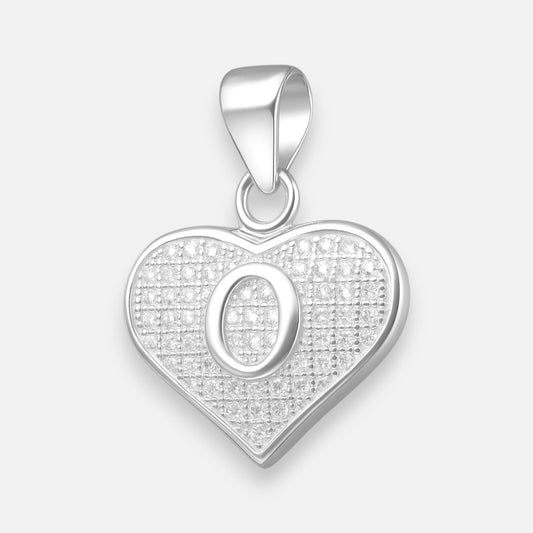 Colgante Letra O Corazón Circones