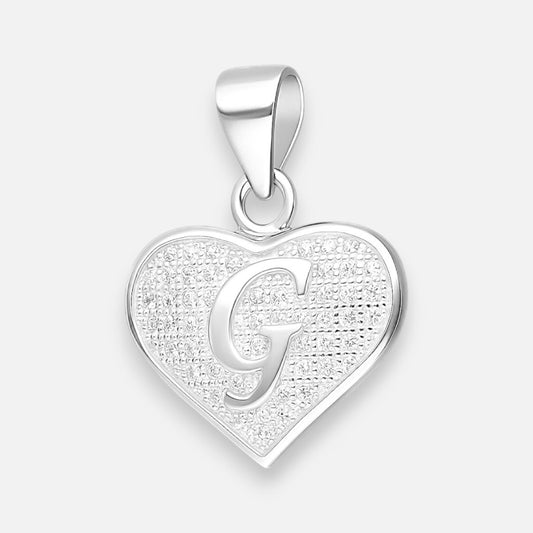 Colgante Letra G Corazón Circones