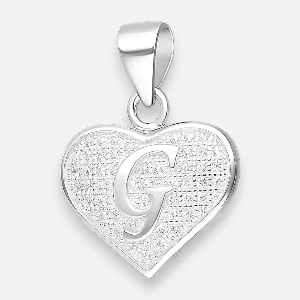 Colgante Letra G Corazón Circones