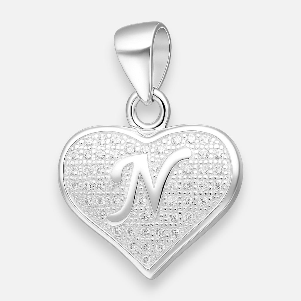 Colgante Letra N Corazón Circones