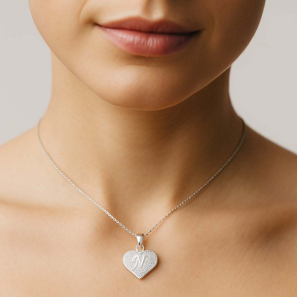 Colgante Letra N Corazón Circones