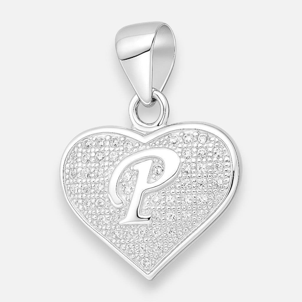 Colgante Letra P Corazón Circones