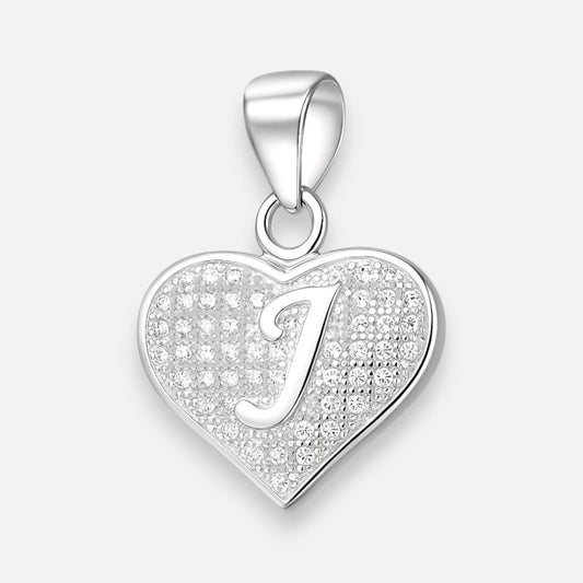 Colgante Letra J Corazón Circones
