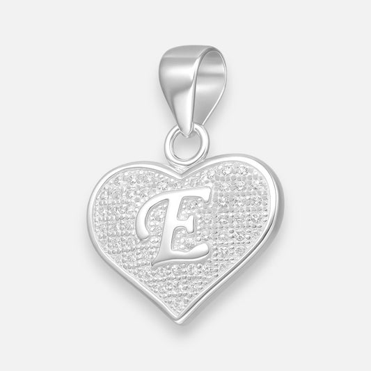 Colgante Letra E Corazón Circones