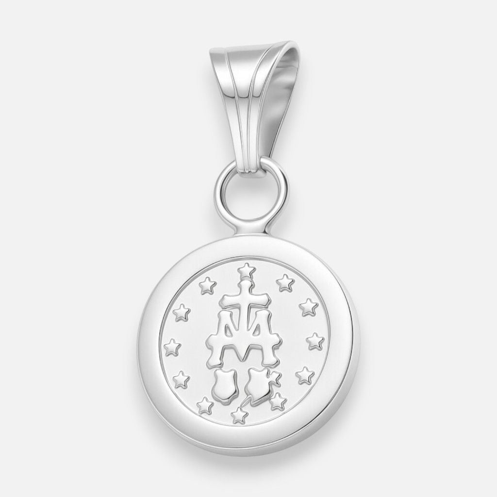 Colgante Inflado Virgen de los Rayos Milagrosa en Oro