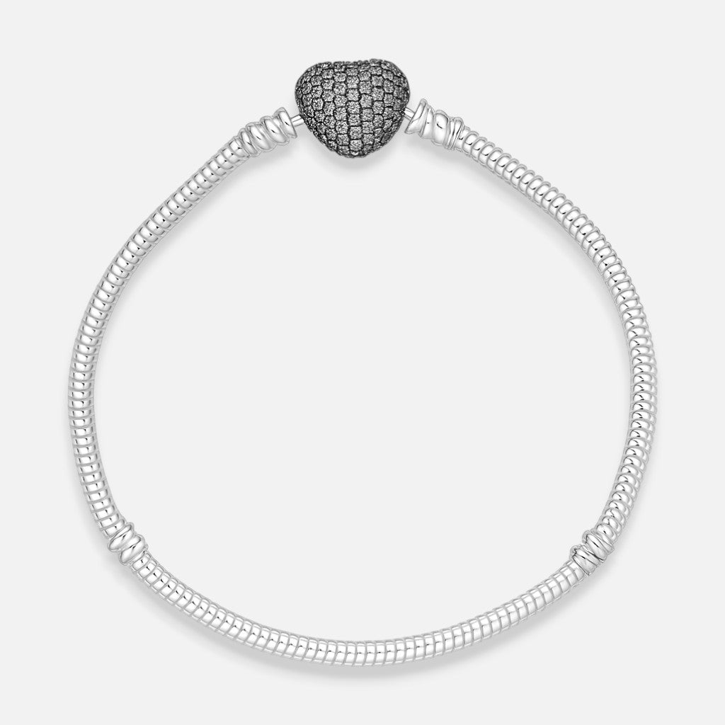 Pulsera para Charm Corazón Circones 16 cm