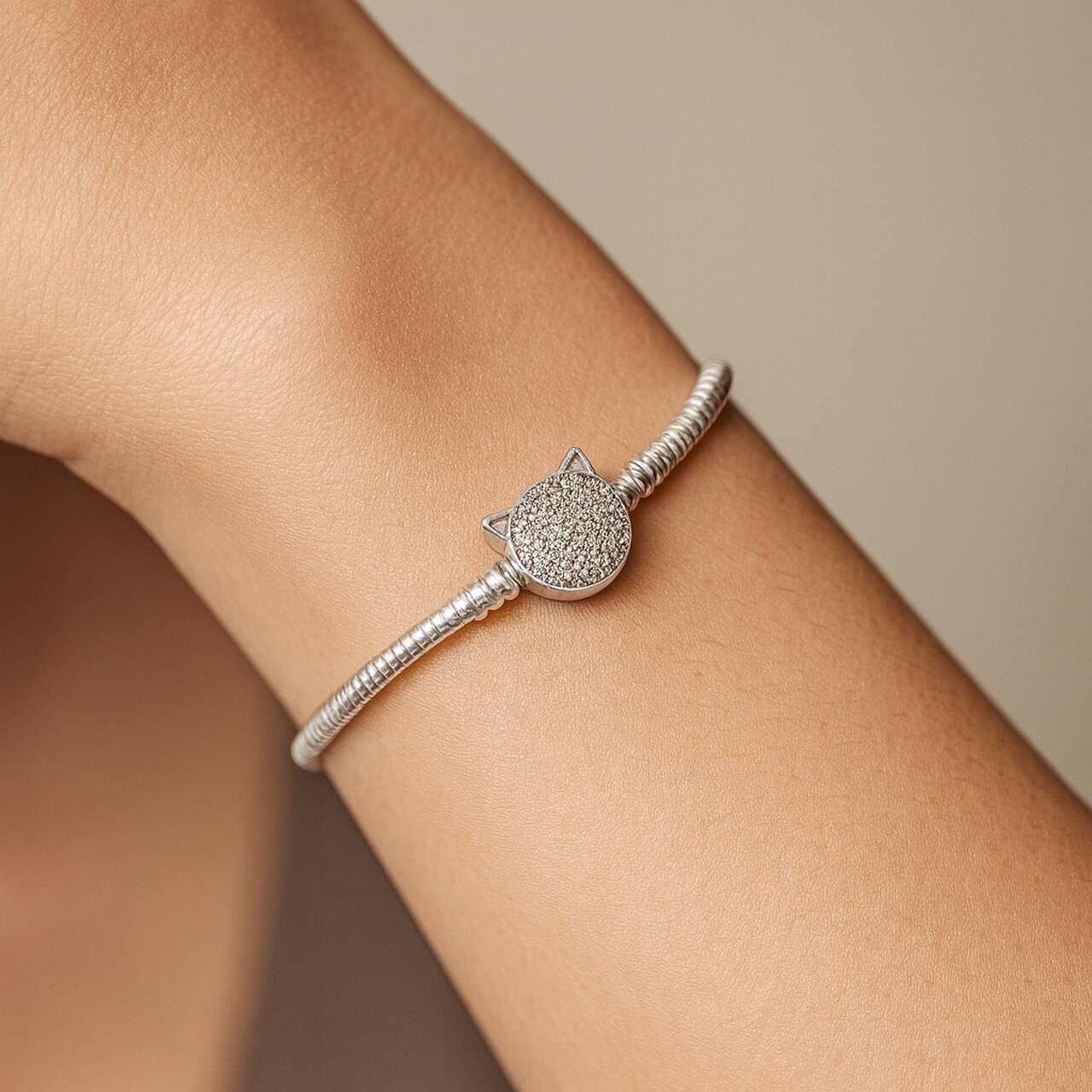 Pulsera para Charm Gatito Circones 17 cm