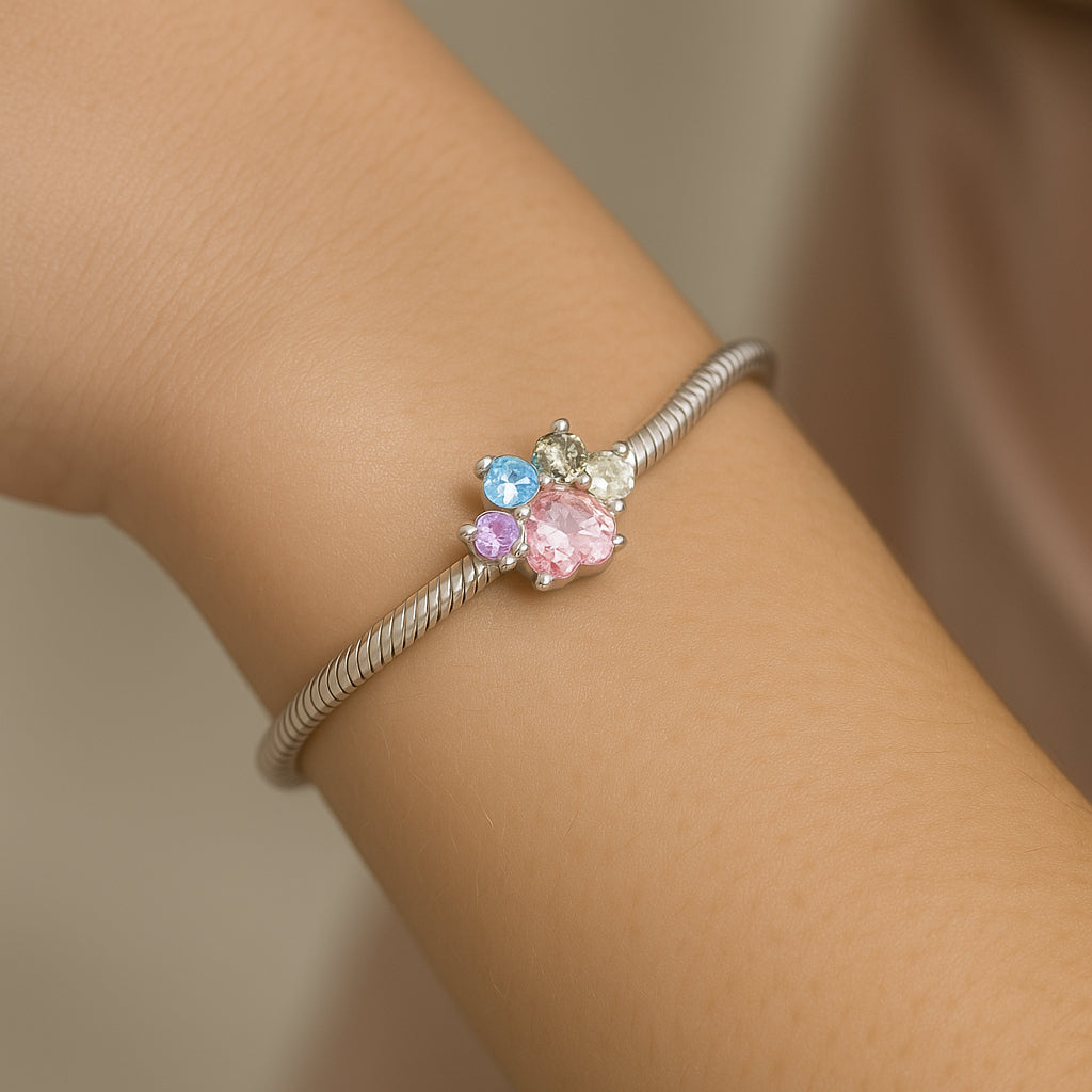 Colgante Charm Patita Circones Multicolor