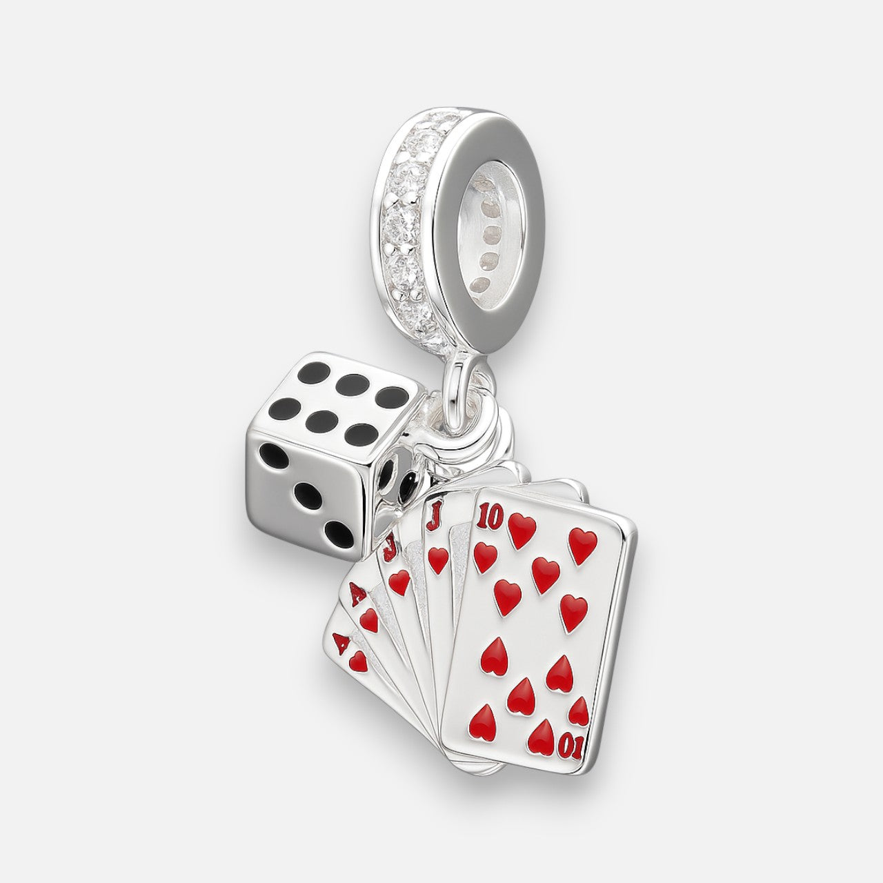 Colgante Charm Dado Cartas de Poker Circones