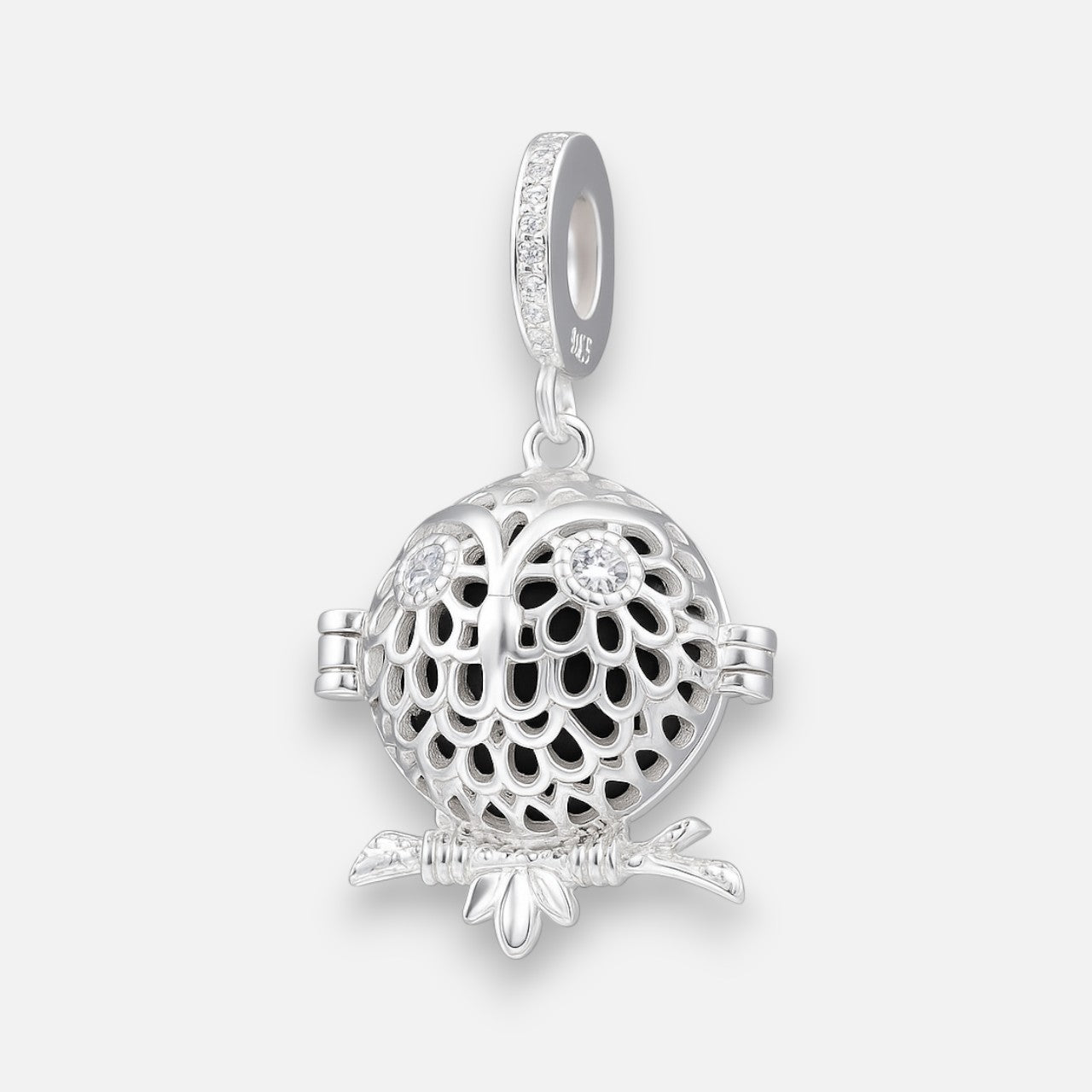 Colgante Charm Búho Llamador de Ángeles Circones 15 mm