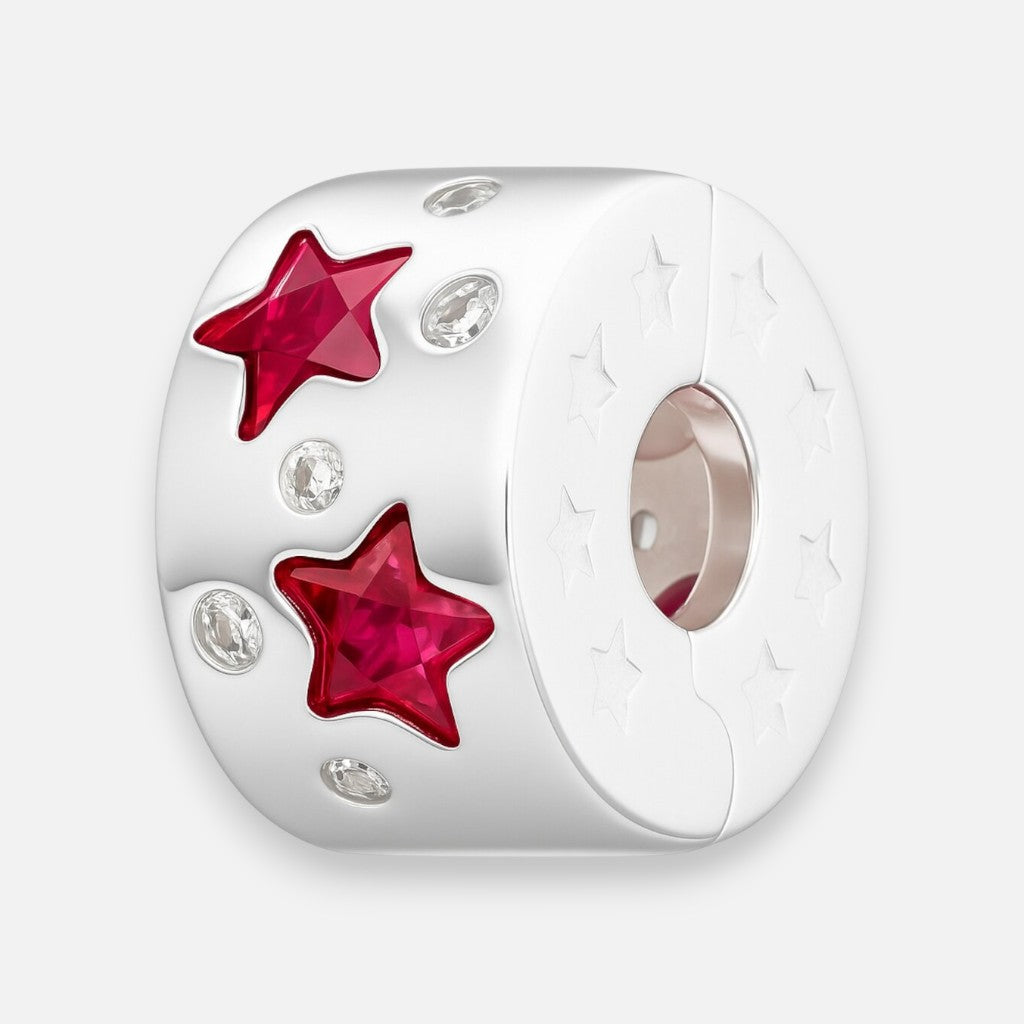 Colgante Charm Seperador Estrellas Circones