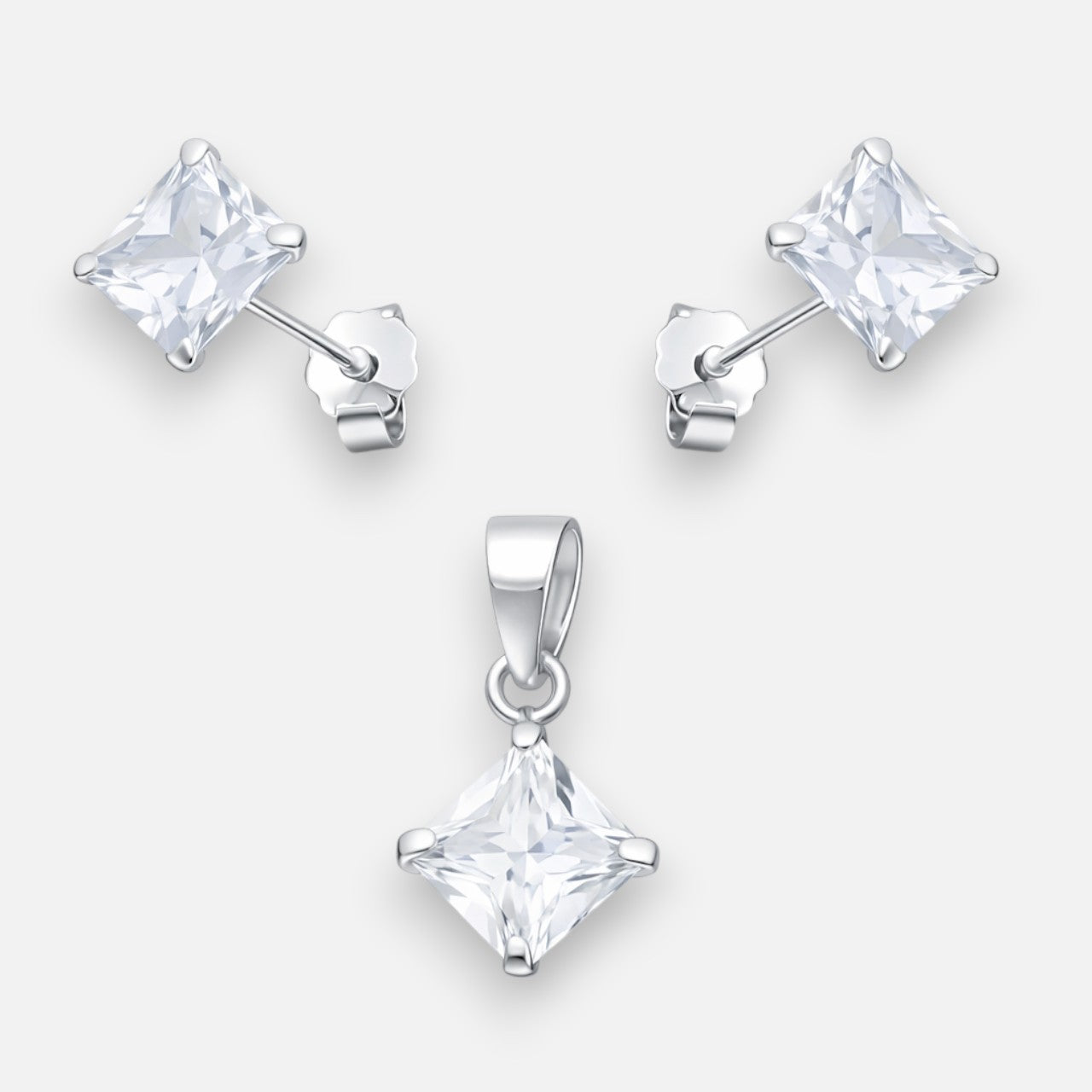 Conjunto Circón 6x6 mm