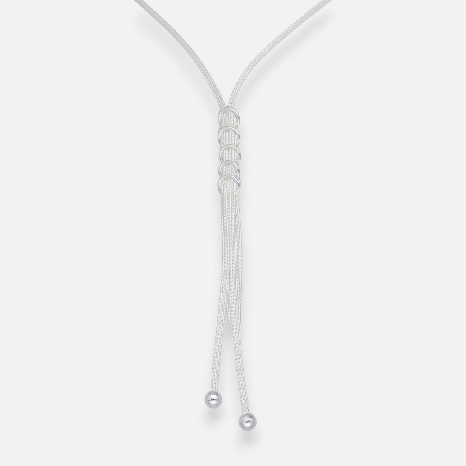 Collar Cascada Espiga Círculos