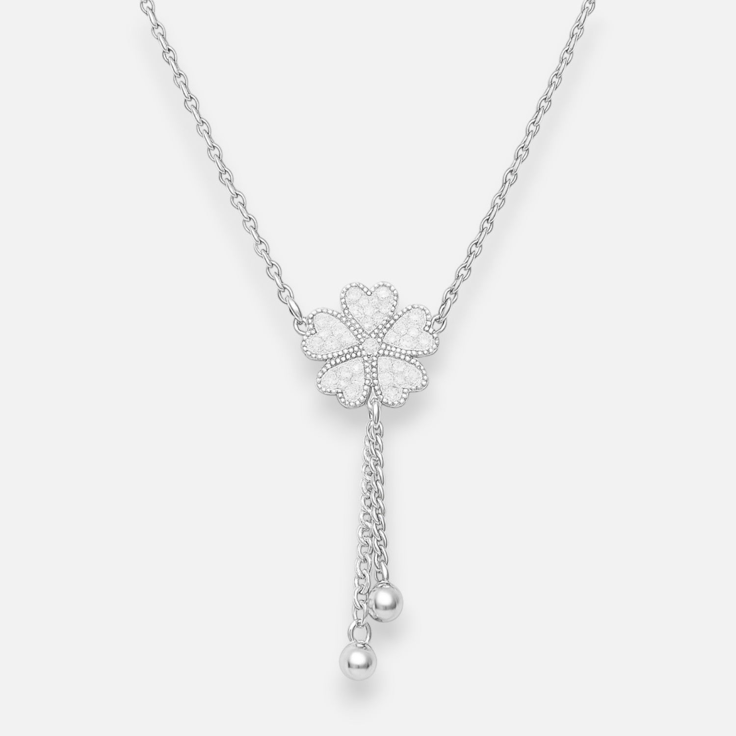 Collar Trébol de la Suerte Facetado