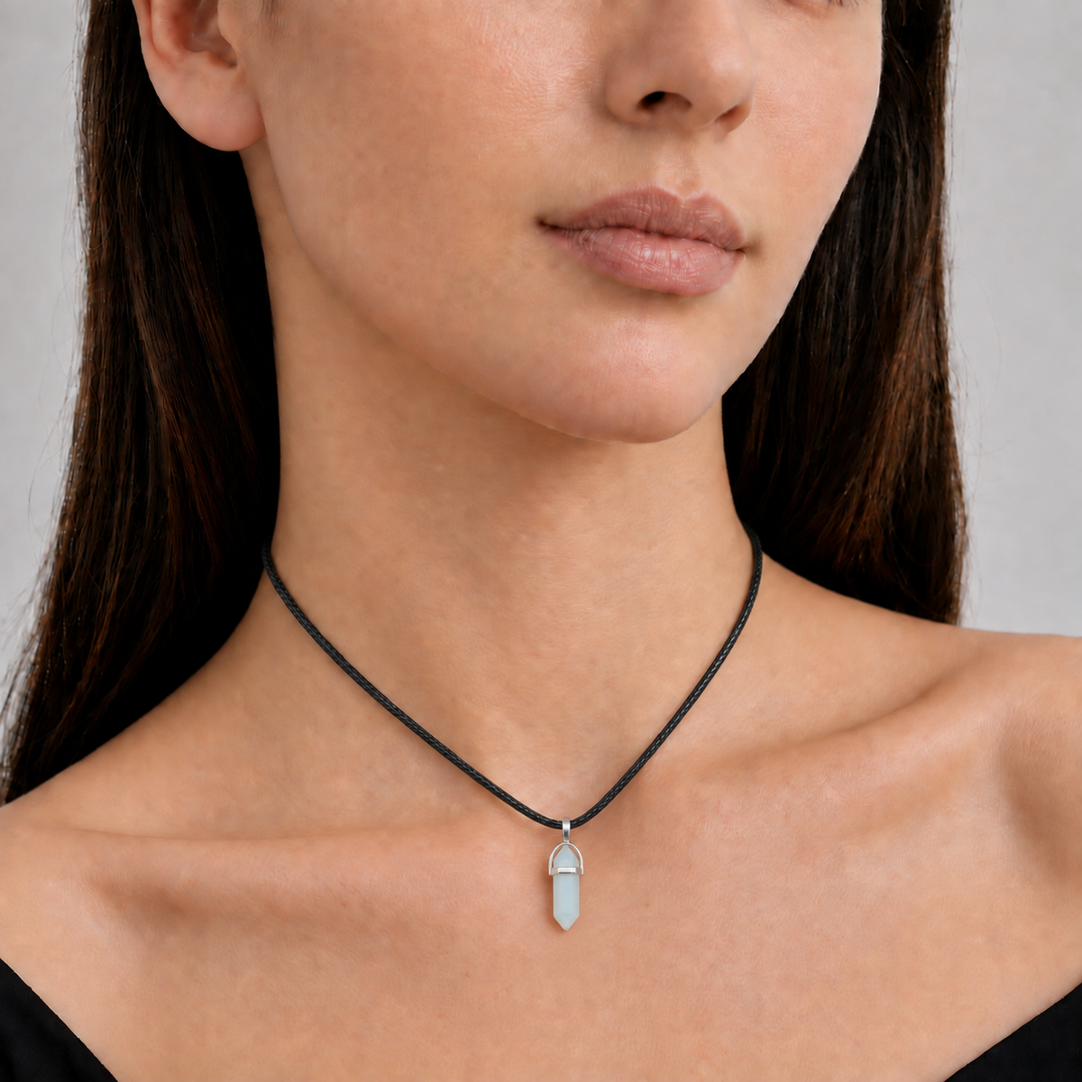 Collar Choker Cuarzo Piedra Luna