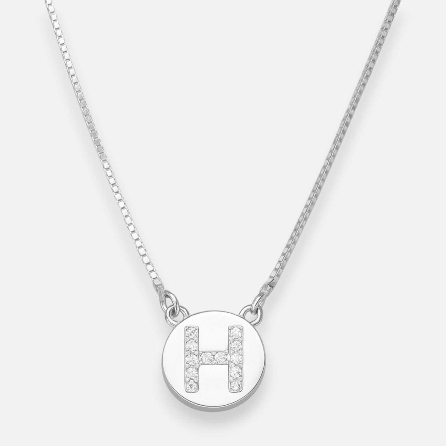 Collar Círculo Letra H Circones