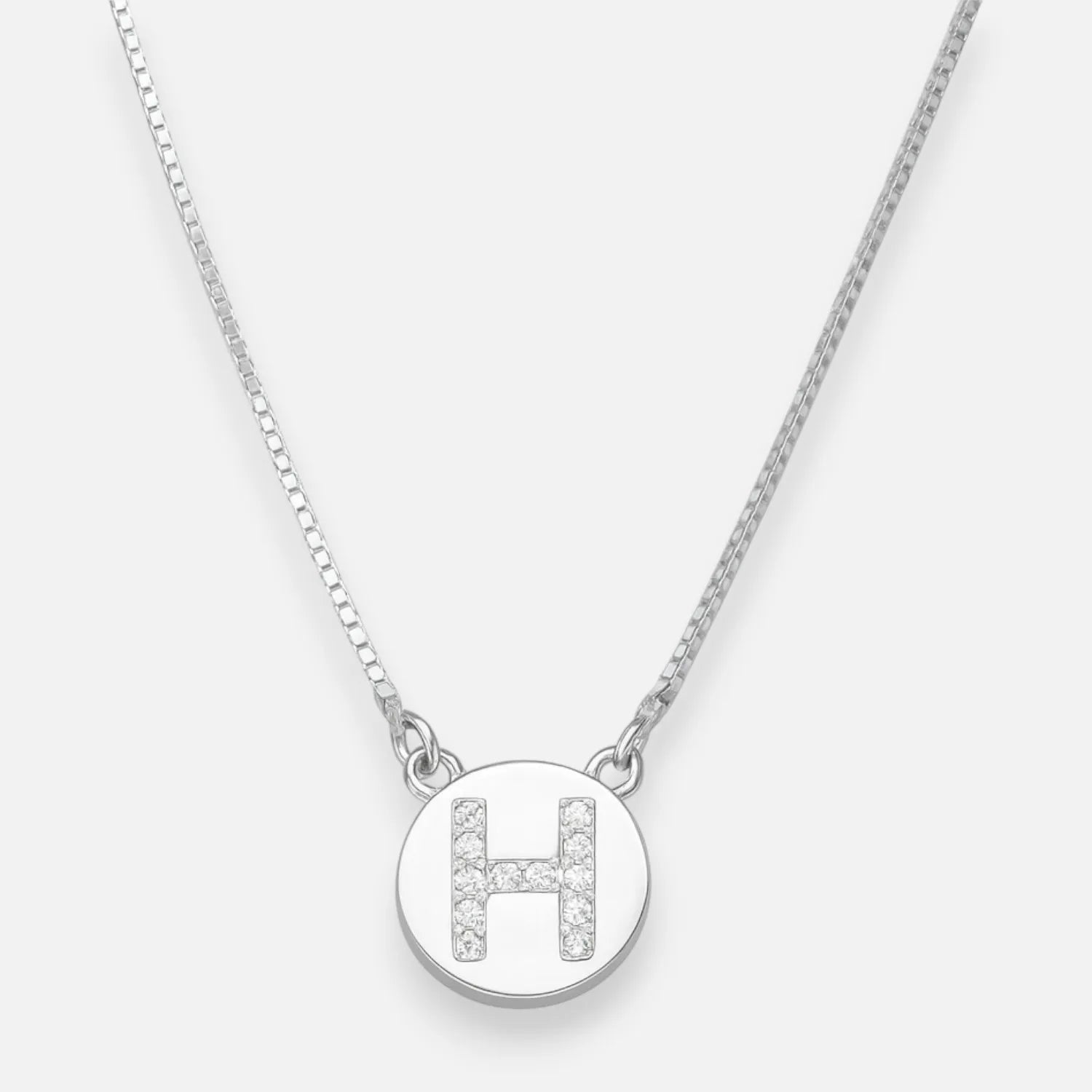 Collar Círculo Letra H Circones