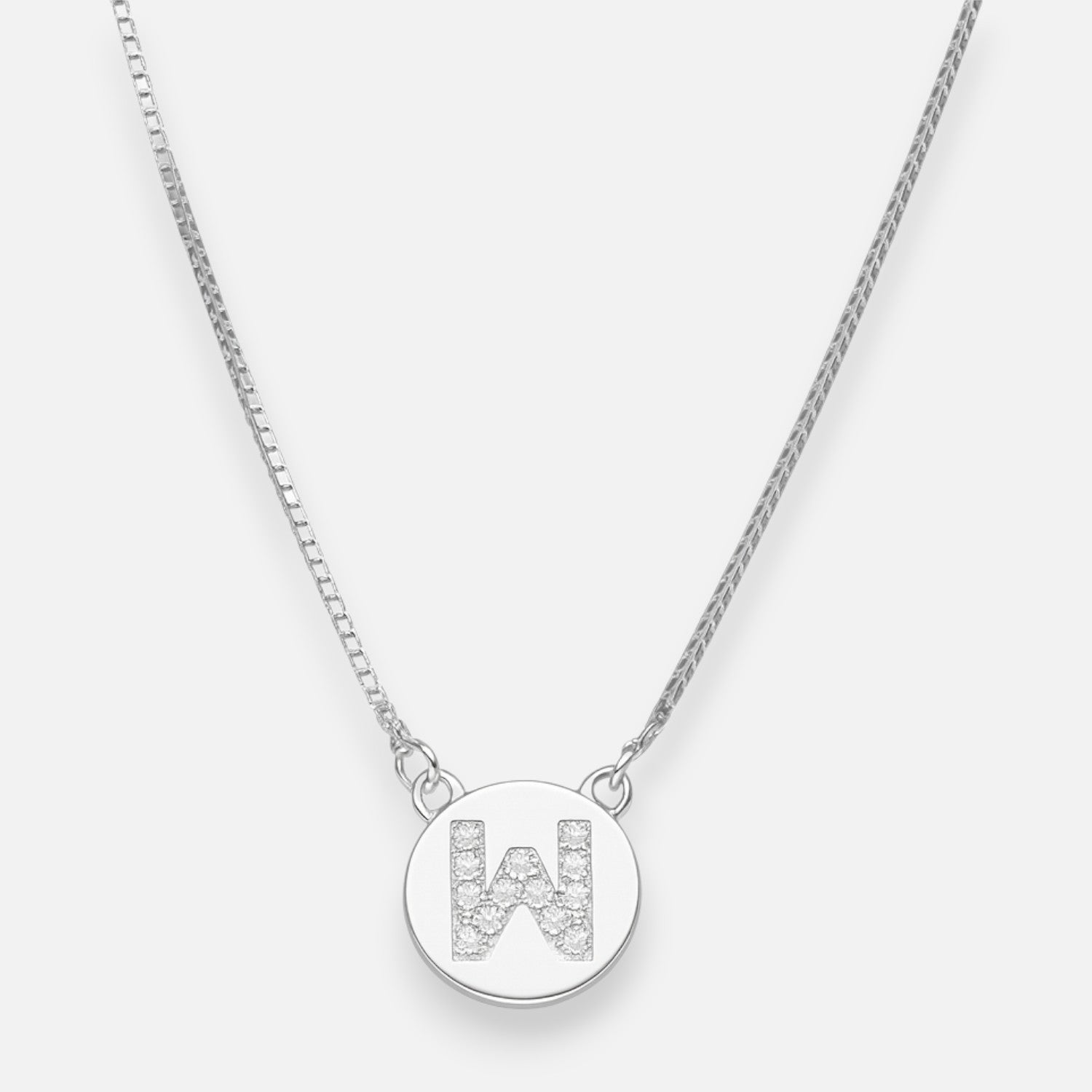 Collar Círculo Letra W Circones