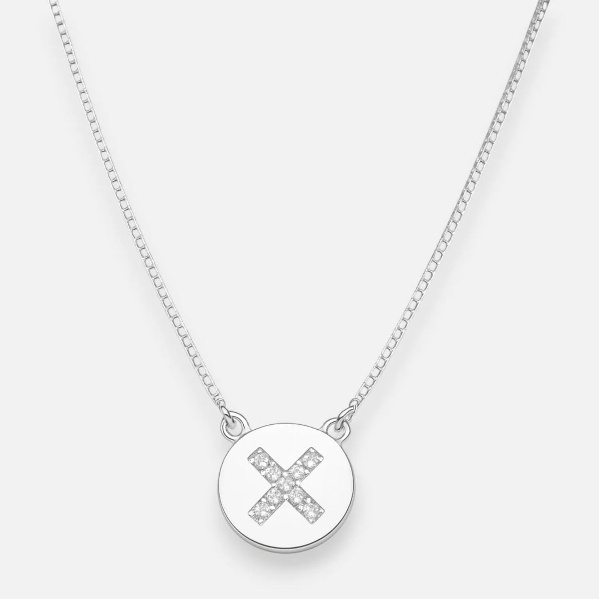 Collar Círculo Letra X Circones