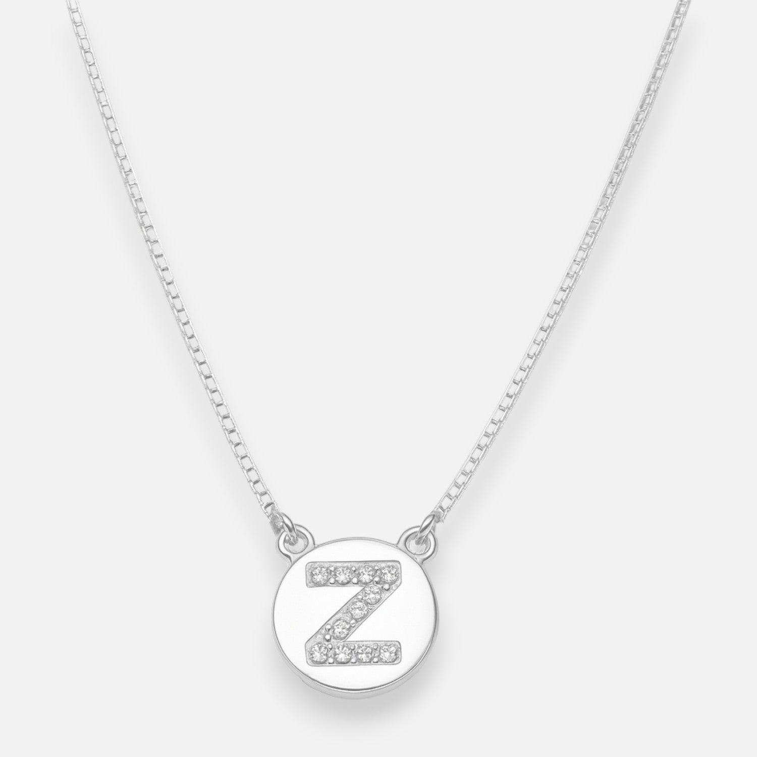 Collar Círculo Letra Z Circones
