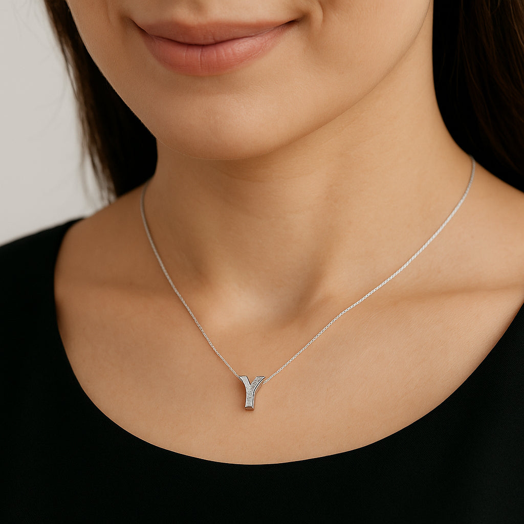 Collar Letra Y Circones