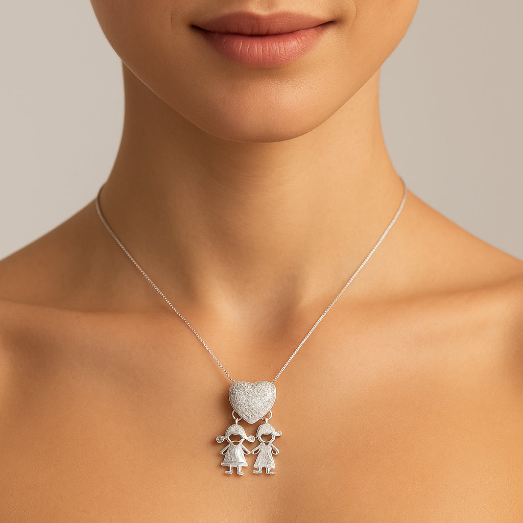 Collar Corazón Niña Niño Circones