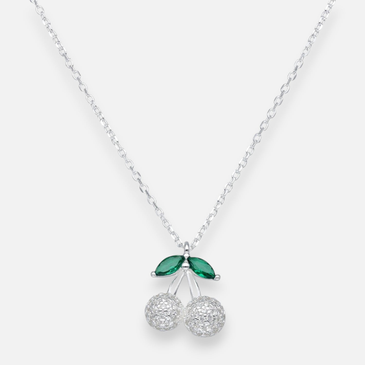 Collar Cereza Circones Esmeralda