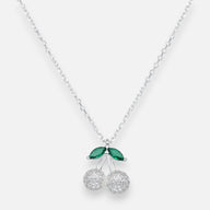 Collar Cereza Circones Esmeralda