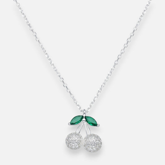 Collar Cereza Circones Esmeralda