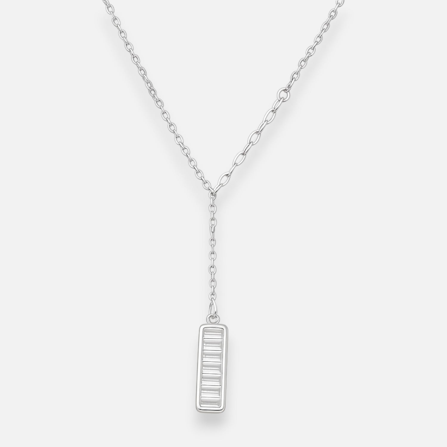 Collar Rectángulo Circones Baguette